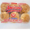American style small burger bun 4 inch approx sliced x 48