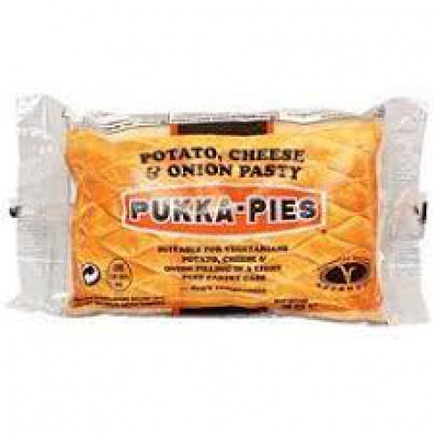 Pukka wrapped cheese and onion pastie x 12