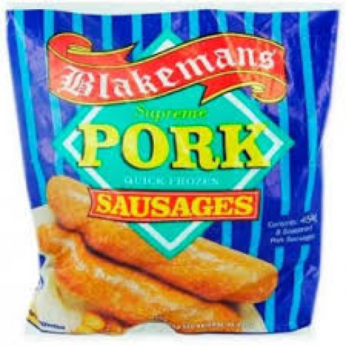 Blakemans pork sausage 8's  x 1lb (454g)