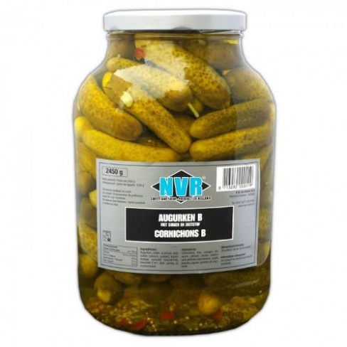 Pickled gherkin jar 2.45kg