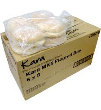 Kara floured large bap  5inch appox x 48