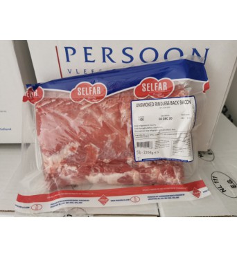 Selfar Rindless Back Bacon-1x2.27kg
