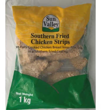 Battered southern fried whole muscle chicken strips     - 1kg